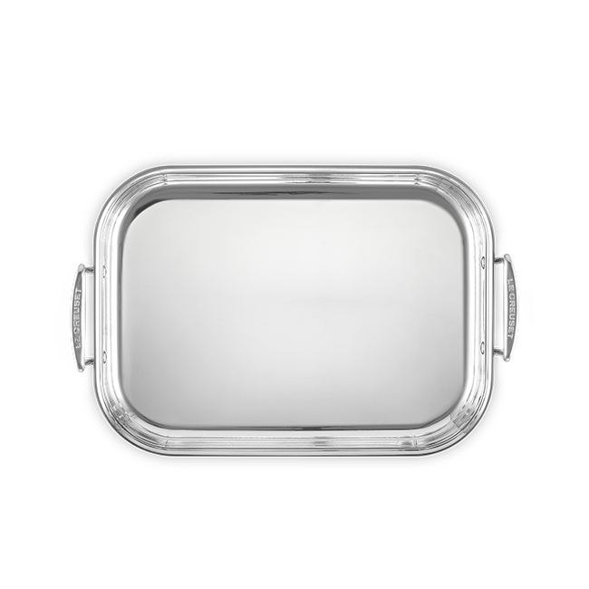 Stainless Steel Rectangular Roaster, view 5